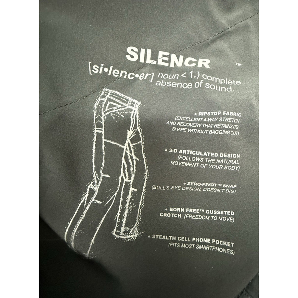 Kuhl Silencr Pants Mens 40x34 Black Ripstop Hiking Trekking 5166 - Picture 4 of 11